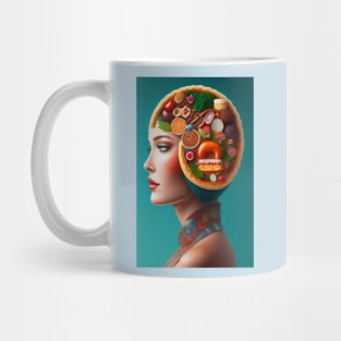 Head anatomy of women with Sweet Treats Mug